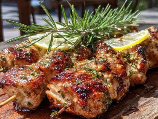 Lemon Herb Chicken Skewers Recipe for Grilling
