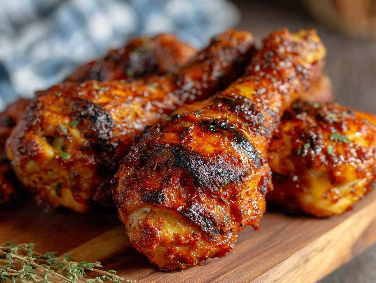 Smoked BBQ Chicken Drumsticks with Homemade Dry Rub