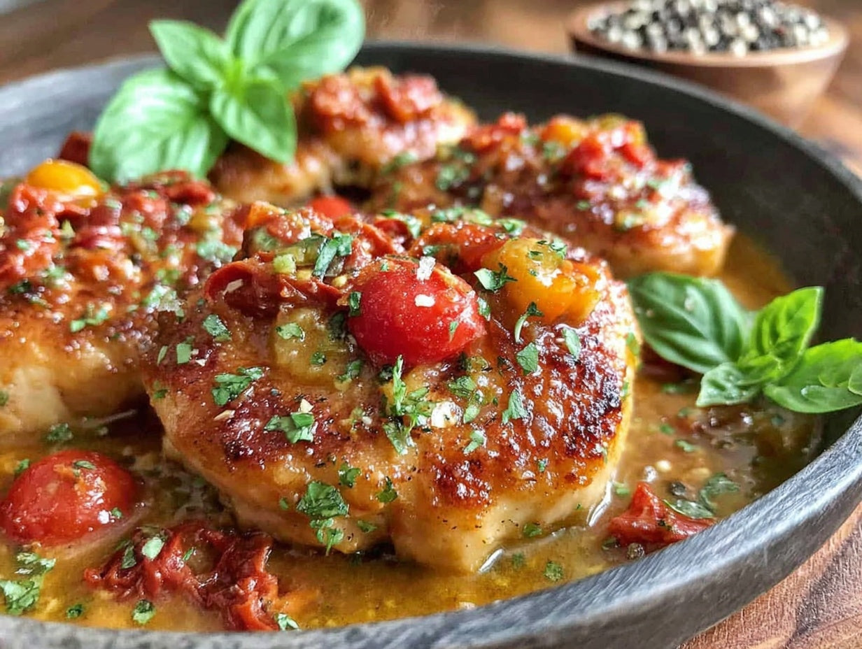 One-Pan Marry Me Chicken with Creamy Sun-Dried Tomato Sauce