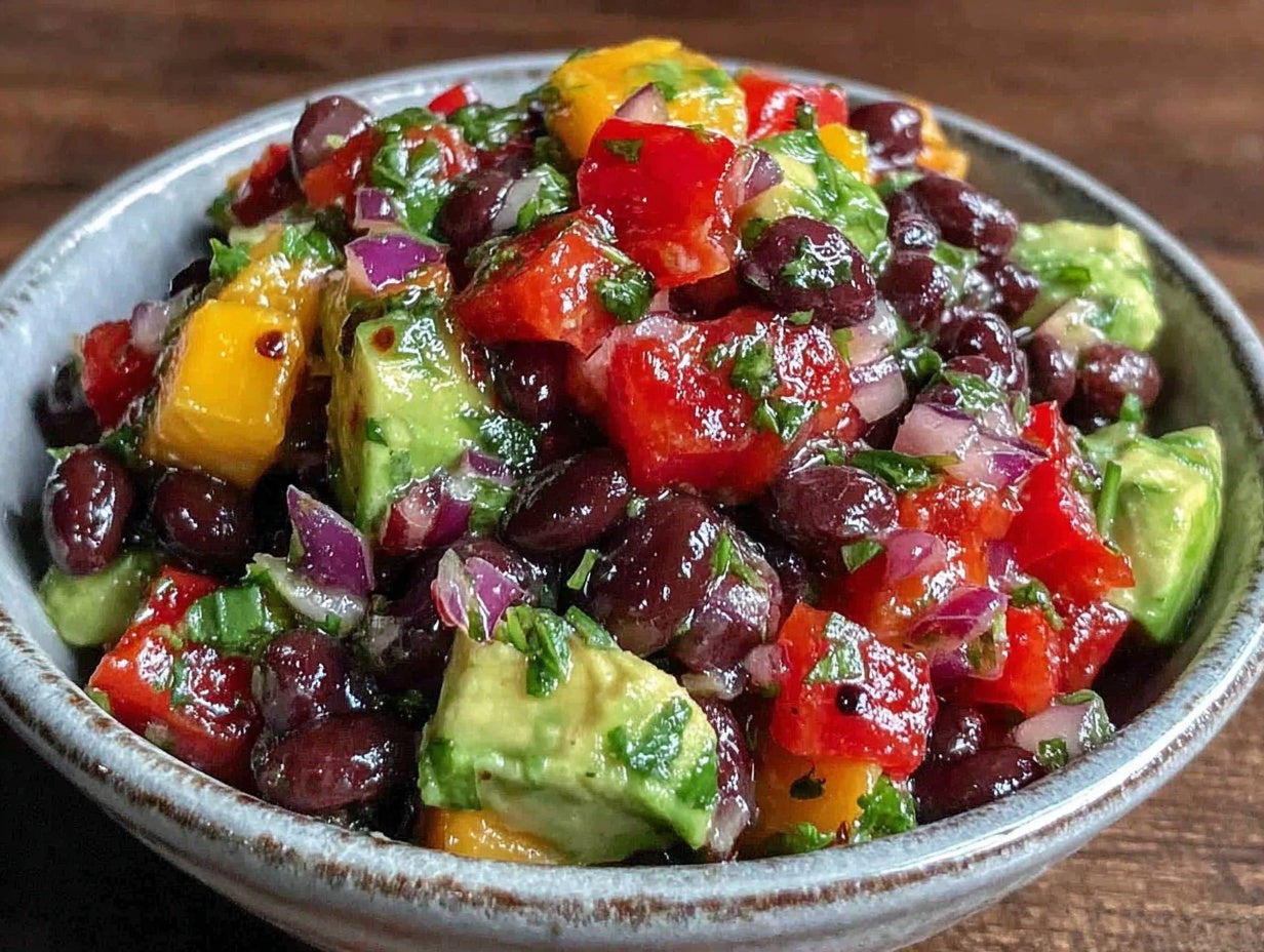 Cowboy Caviar with Mango Avocado and Black Bean