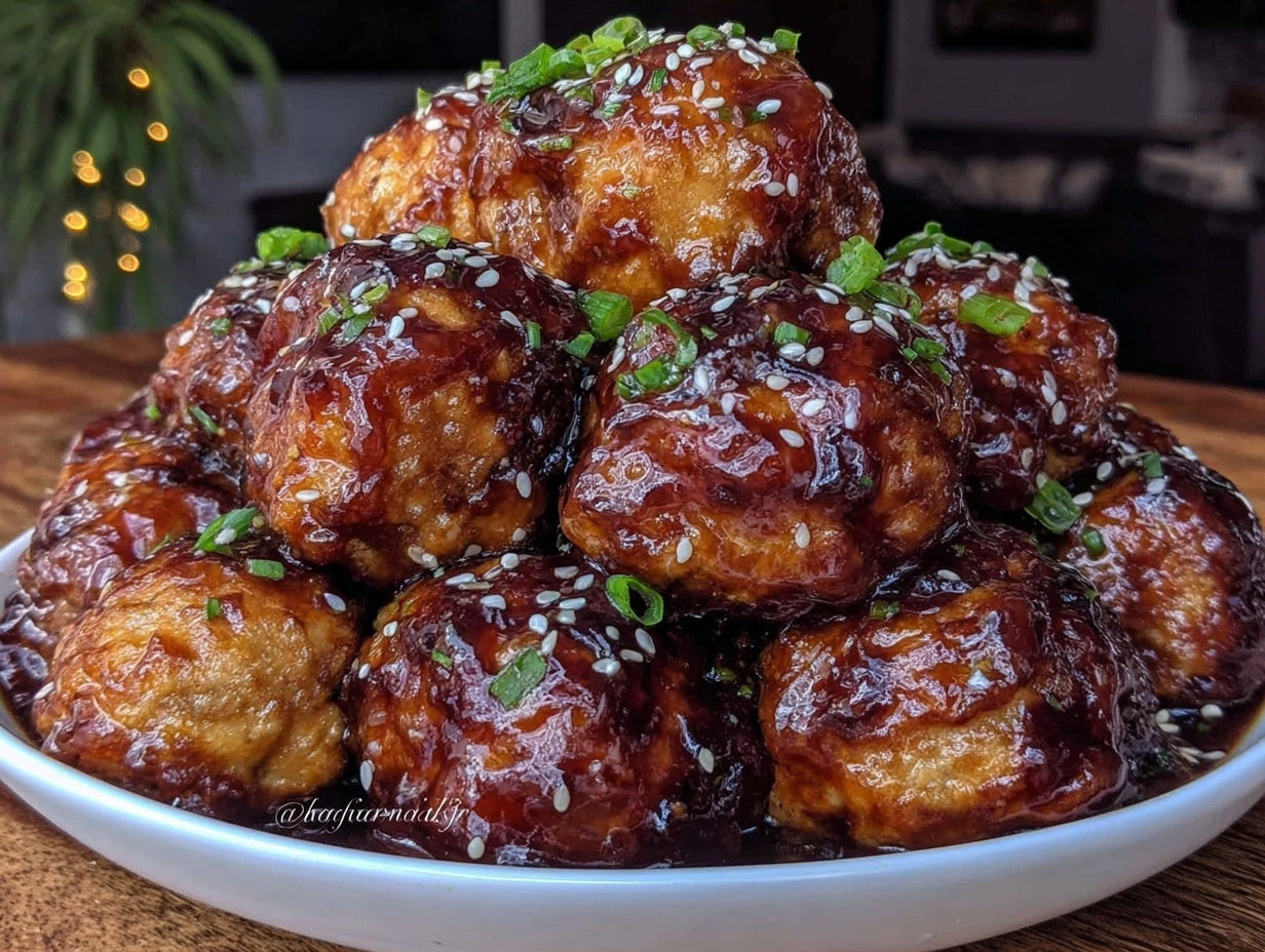 Crockpot Honey Garlic Meatballs with Sticky Sauce Recipe