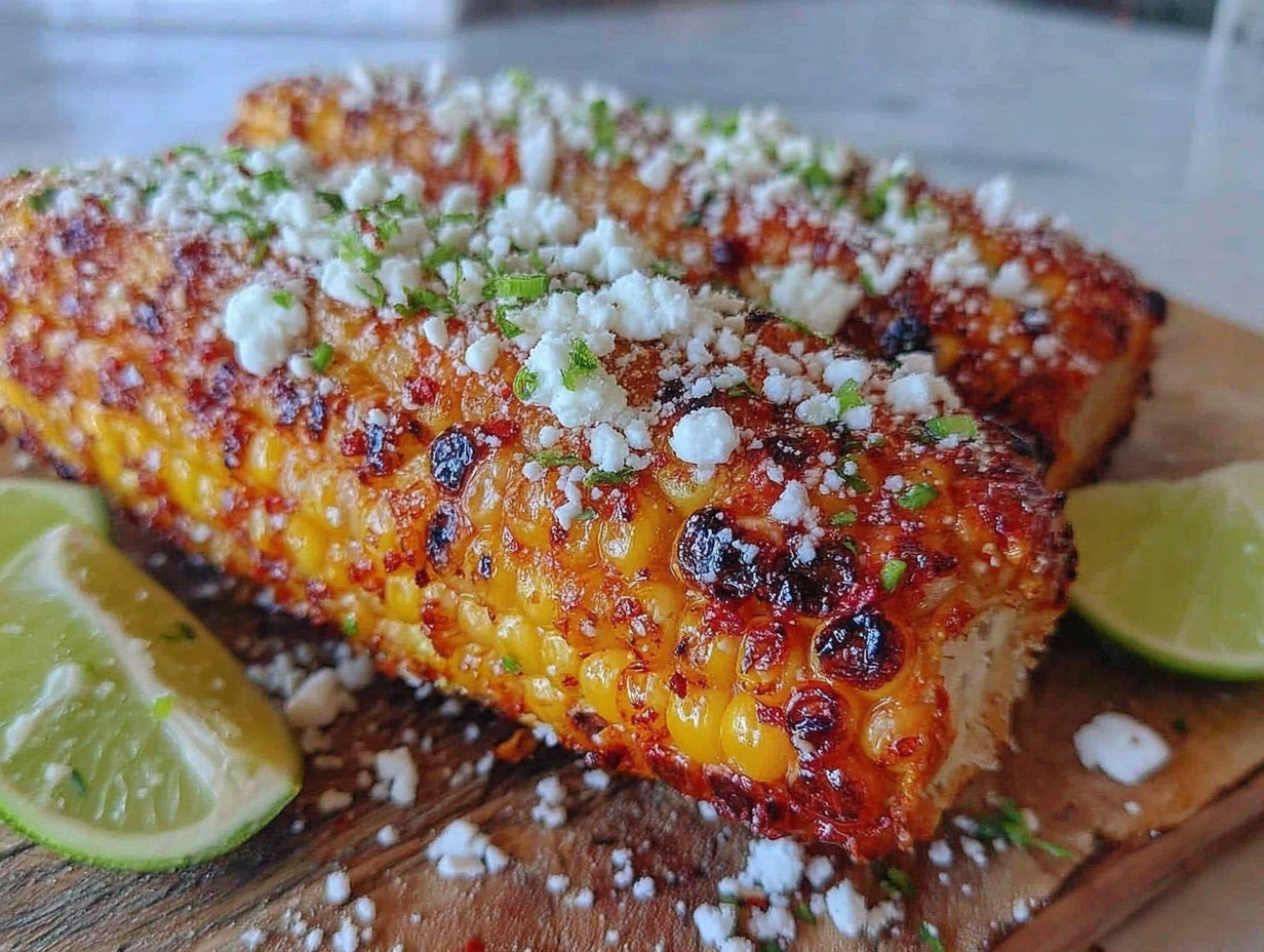 Grilled Corn on the Cob with Chili Lime Cotija Butter
