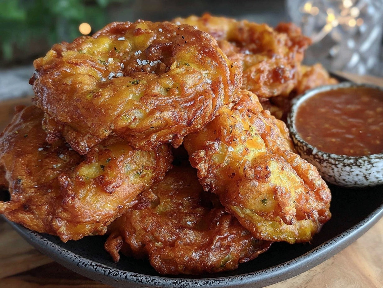 Crispy Beer-Battered Onion Rings with Spicy Chipotle Sauce