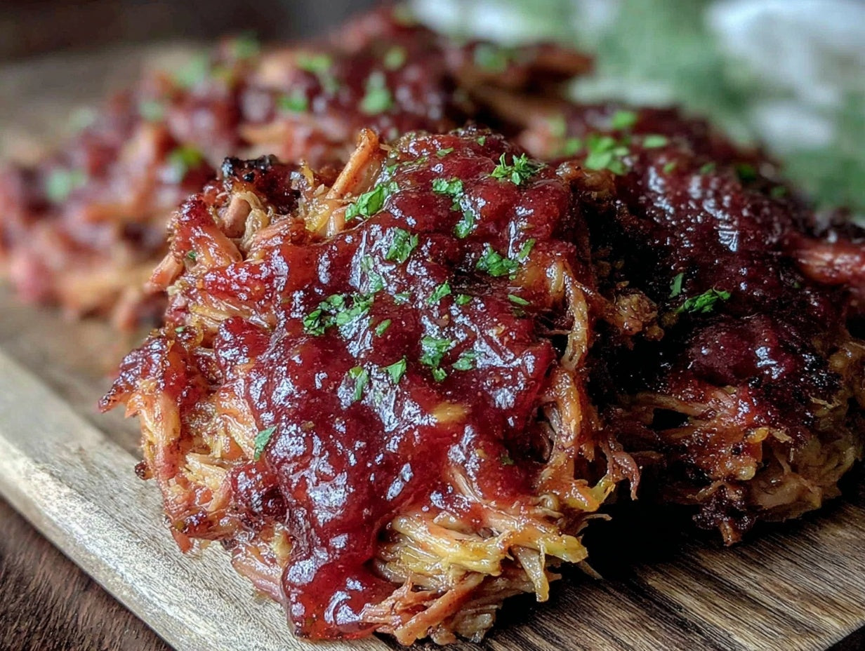 Smoked Pulled Pork Shoulder with Homemade Vinegar BBQ Sauce