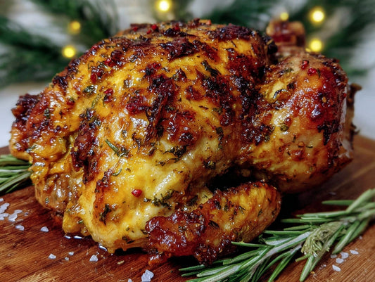 Herb Butter Dry-Brined Whole Turkey with Crispy Skin