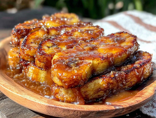 Grilled Banana Foster with Rum Caramel for Father's Day Cookout